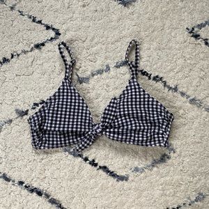 Gingham bikini top